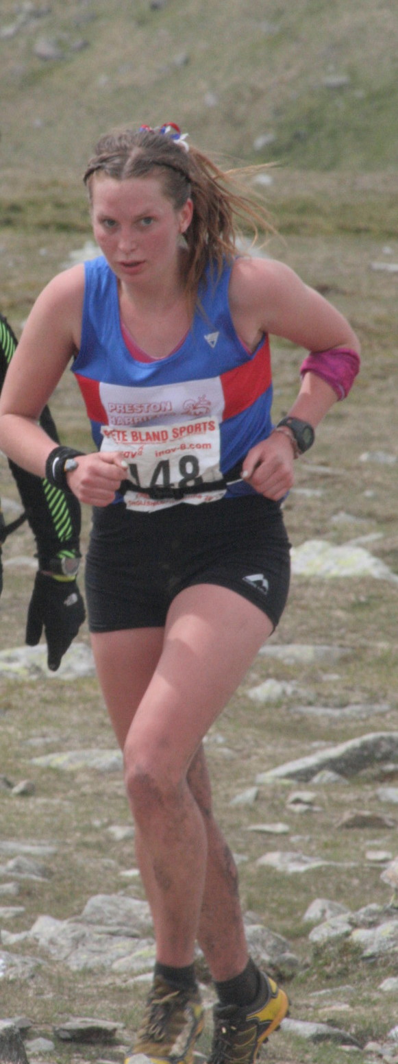 2015 Nichola Jackson - on Swirl How, Duddon Valley fell race.  1st U23 and 6th lady